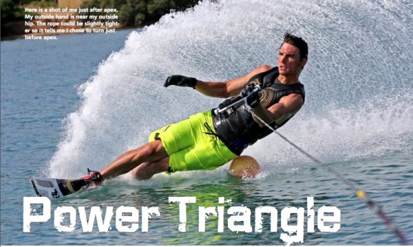 Chris Rossi engages the Power Triangle for Better Slalom Waterskiing