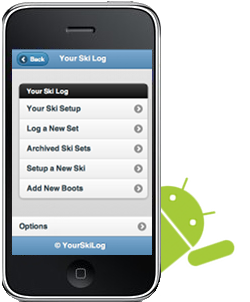 Your Ski Log works on Mobile Phones